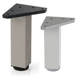 square leg aluminum, shiny finishlegs furniture accesories n297